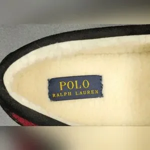 Polo Ralph Lauren Fur-Lined Moccasin Slippers Buffalo plaid Sz 13 Men NWB Polo Ralph Lauren | Shoes | Polo Ralph Lauren Furlined  main image 4